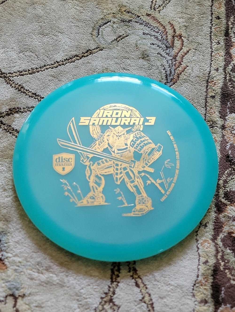 NEW Discmania Iron Samurai 3 Color Glow MD3 Teal Eagle Midrange 179 Grams